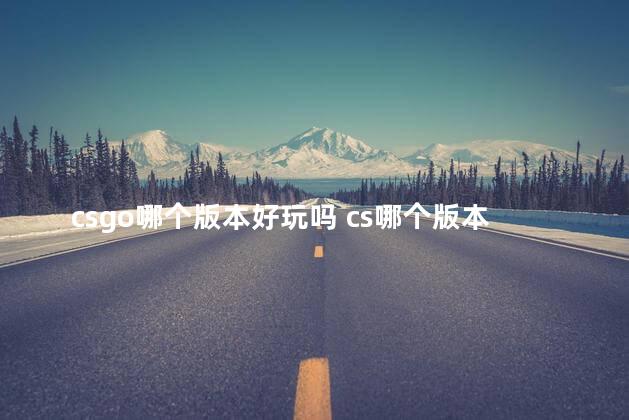 csgo哪个版本好玩吗 cs哪个版本最好玩